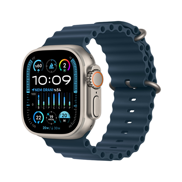 Apple Watch Ultra 2 Gps + Cellular, 49MM Titanyum Kasa Mavi (İthalatçı Garantili)